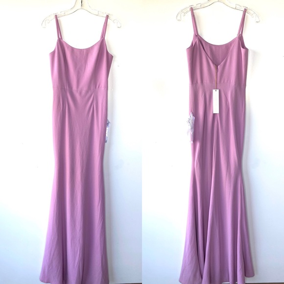 DRESS THE POPULATION JODI CREPE EVENING DRESS - Picture 2 of 8